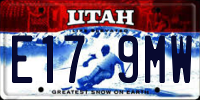 UT license plate E179MW