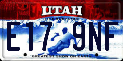 UT license plate E179NF