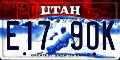 UT license plate E179OK