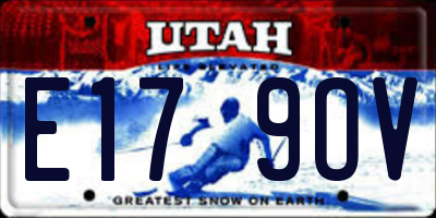 UT license plate E179OV