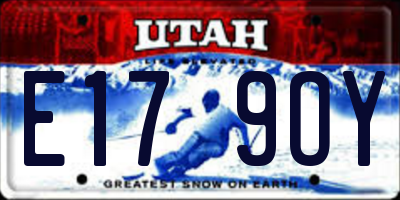 UT license plate E179OY