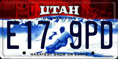UT license plate E179PD