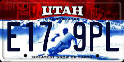 UT license plate E179PL