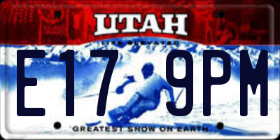 UT license plate E179PM