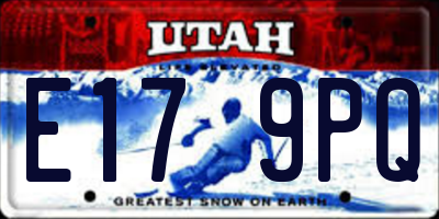UT license plate E179PQ