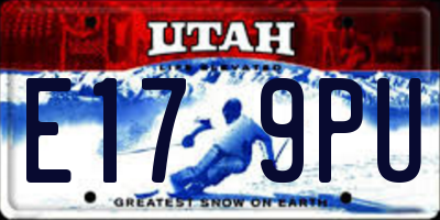 UT license plate E179PU