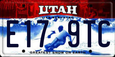 UT license plate E179TC