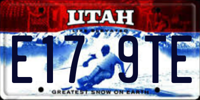 UT license plate E179TE