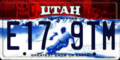 UT license plate E179TM
