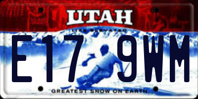UT license plate E179WM