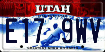 UT license plate E179WV