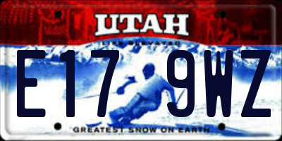 UT license plate E179WZ