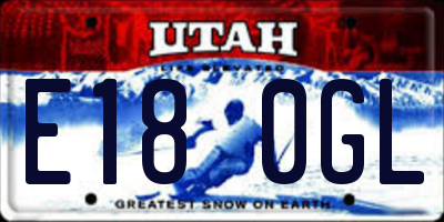 UT license plate E180GL