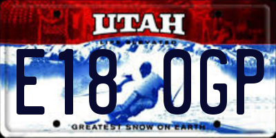 UT license plate E180GP