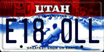 UT license plate E180LL