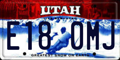 UT license plate E180MJ