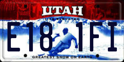 UT license plate E181FI