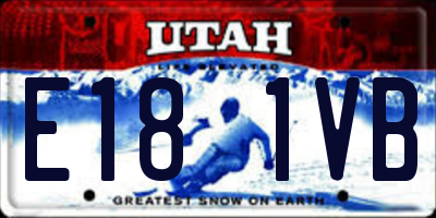 UT license plate E181VB