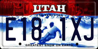 UT license plate E181XJ