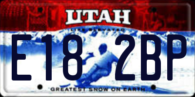 UT license plate E182BP