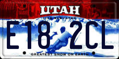UT license plate E182CL