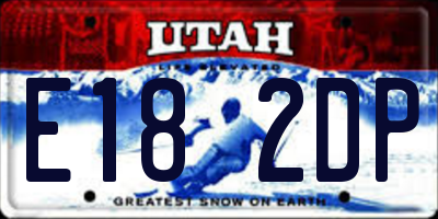 UT license plate E182DP