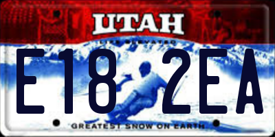 UT license plate E182EA