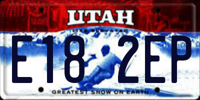 UT license plate E182EP