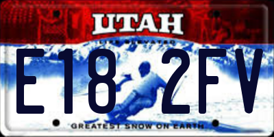UT license plate E182FV