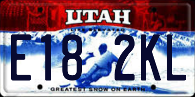 UT license plate E182KL