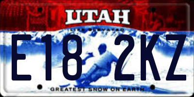 UT license plate E182KZ