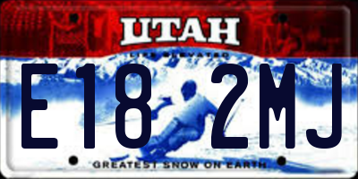 UT license plate E182MJ
