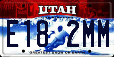 UT license plate E182MM