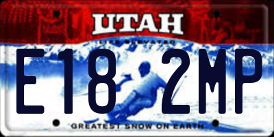 UT license plate E182MP
