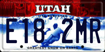 UT license plate E182MR