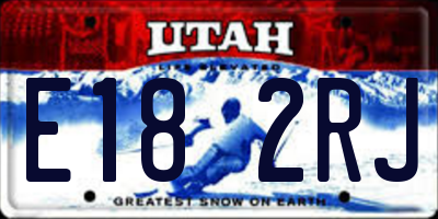 UT license plate E182RJ