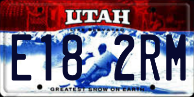 UT license plate E182RM