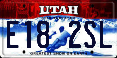UT license plate E182SL