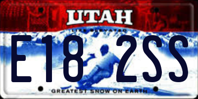 UT license plate E182SS