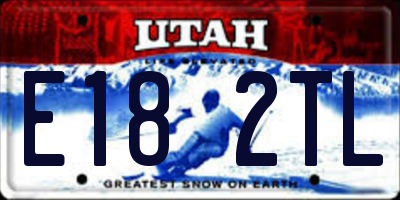 UT license plate E182TL