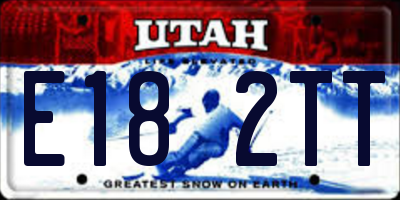 UT license plate E182TT