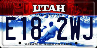 UT license plate E182WJ