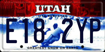 UT license plate E182YP