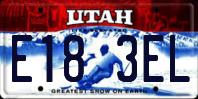 UT license plate E183EL
