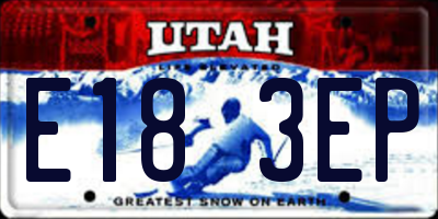 UT license plate E183EP