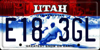 UT license plate E183GL