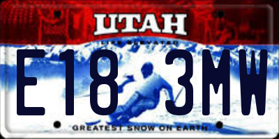 UT license plate E183MW