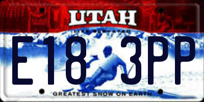 UT license plate E183PP