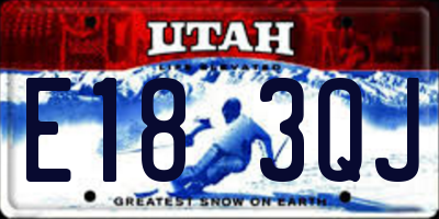 UT license plate E183QJ
