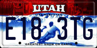 UT license plate E183TG